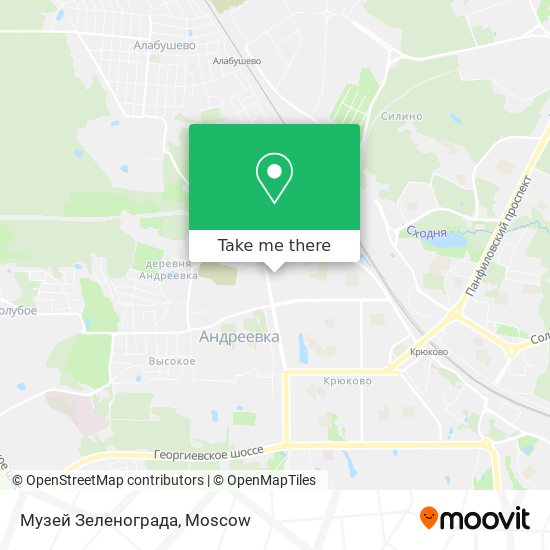 Музей Зеленограда map