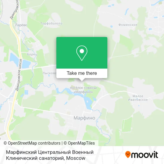 Марфинский Центральный Военный Клинический санаторий map