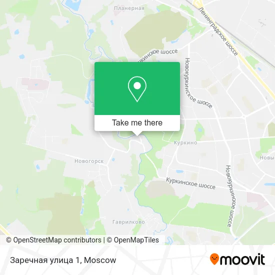 Заречная улица 1 map