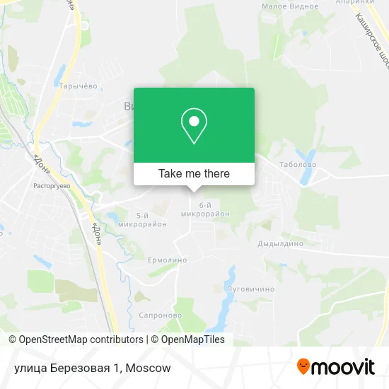улица Березовая 1 map
