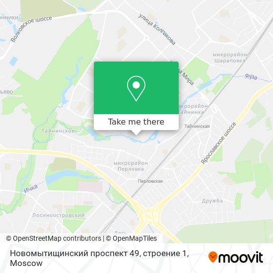 Новомытищинский проспект 49, строение 1 map