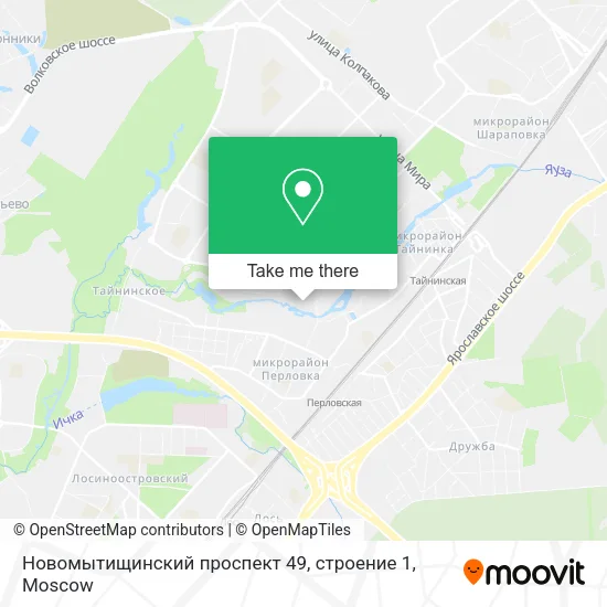 Новомытищинский проспект 49, строение 1 map