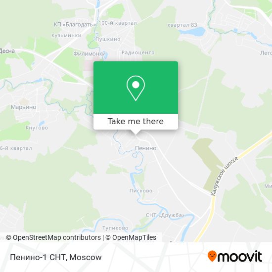 Пенино-1 СНТ map