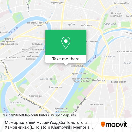 Мемориальный музей-Усадьба Толстого в Хамовниках (L. Tolstoi's Khamovniki Memorial Estate) map