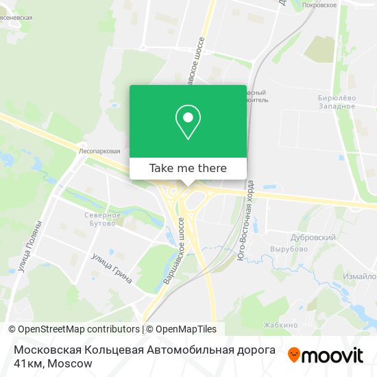 Московская Кольцевая Автомобильная дорога 41км map