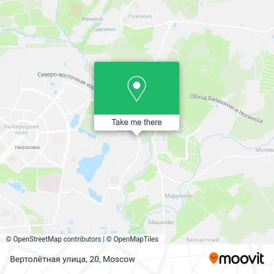 Вертолётная улица, 20 map