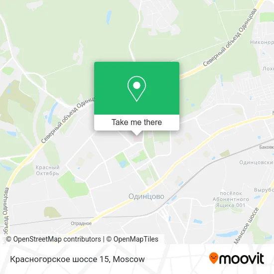 Красногорское шоссе 15 map
