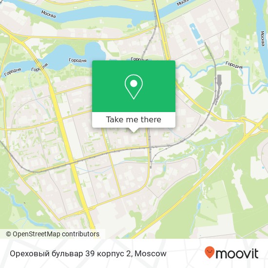 Ореховый бульвар 39 корпус 2 map