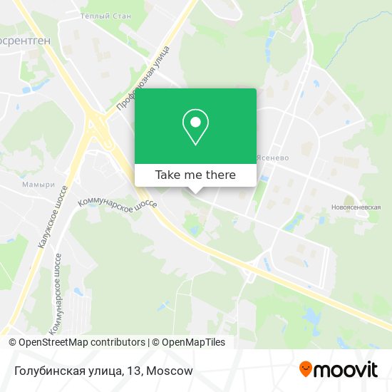 Голубинская улица, 13 map