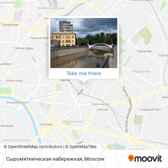 Сыромятническая набережная map