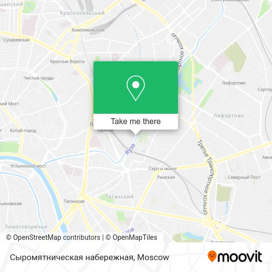 Сыромятническая набережная map