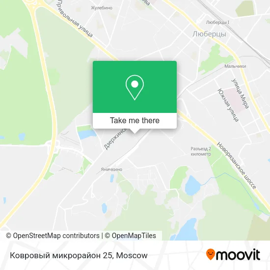 Ковровый микрорайон 25 map