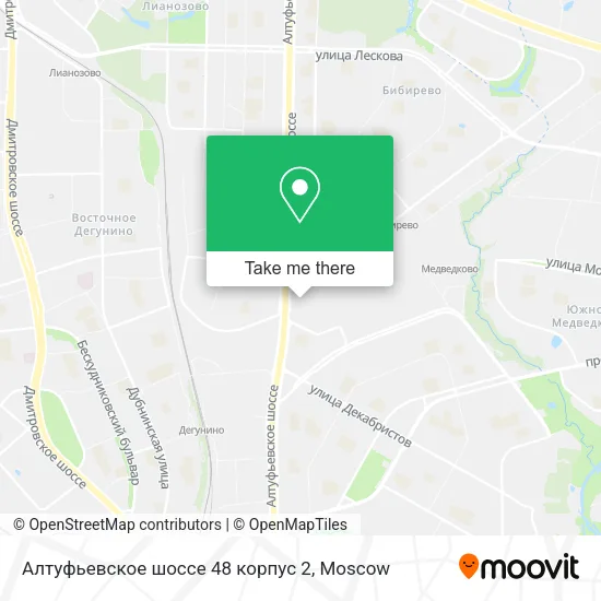 Алтуфьевское шоссе 48 корпус 2 map