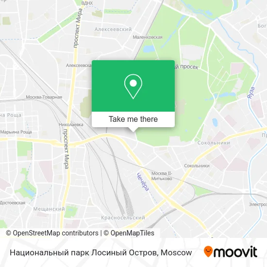 Национальный парк Лосиный Остров map