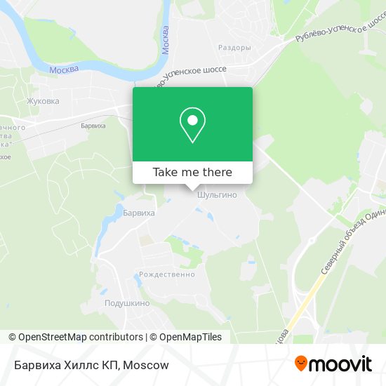 Барвиха Хиллс КП map