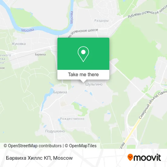 Барвиха Хиллс КП map
