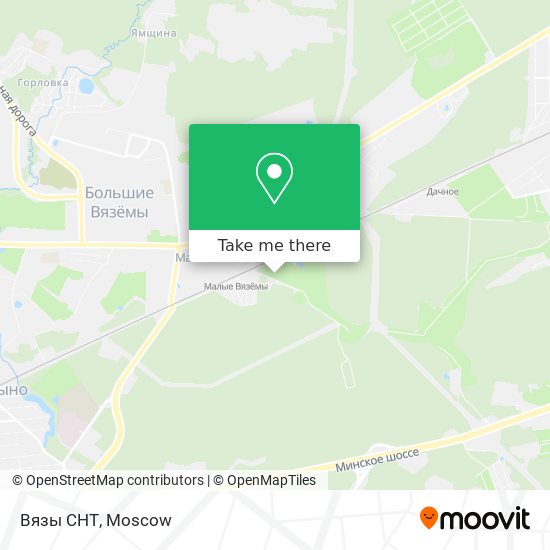 Вязы СНТ map