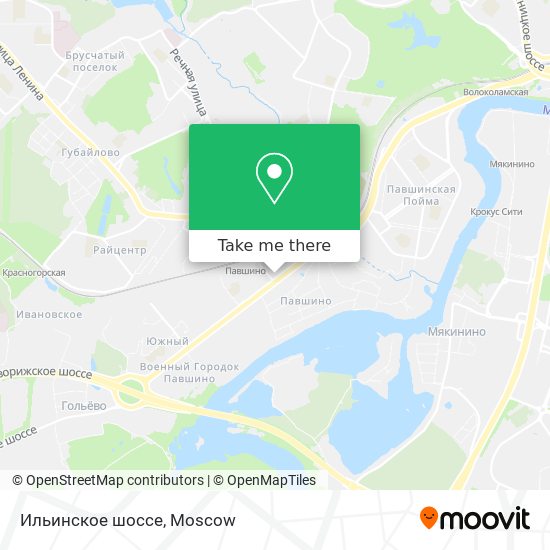 Ильинское шоссе map