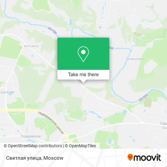 Светлая улица map