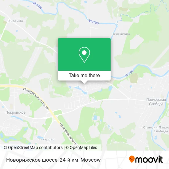 Новорижское шоссе, 24-й км map