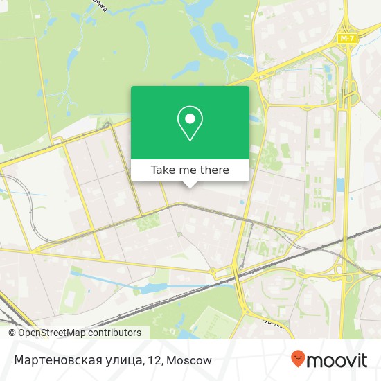 Мартеновская улица, 12 map