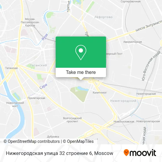 Нижегородская улица 32 строение 6 map
