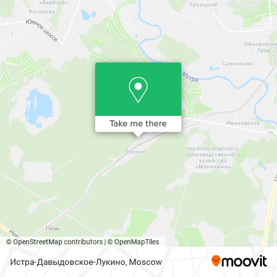 Истра-Давыдовское-Лукино map
