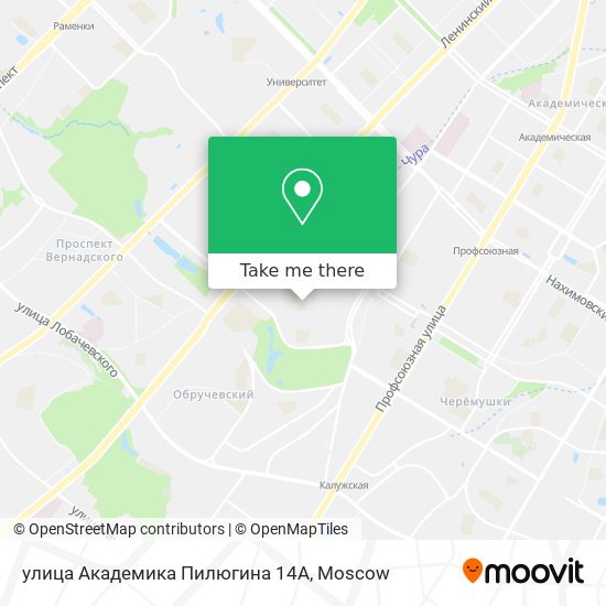 улица Академика Пилюгина 14А map