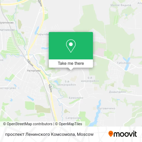 проспект Ленинского Комсомола map