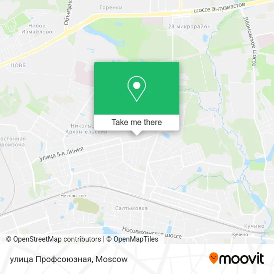 улица Профсоюзная map