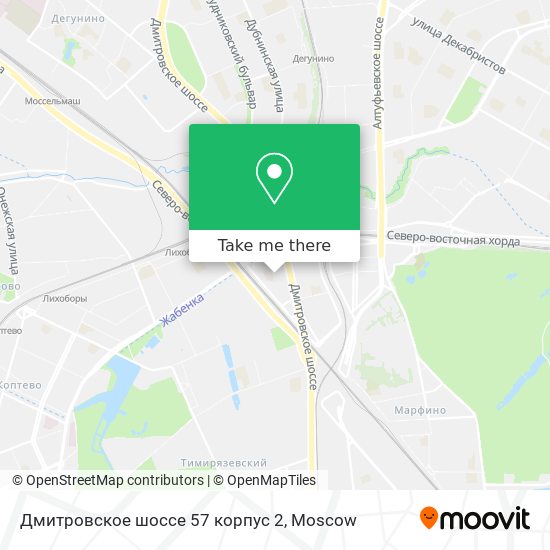 Дмитровское шоссе 57 корпус 2 map