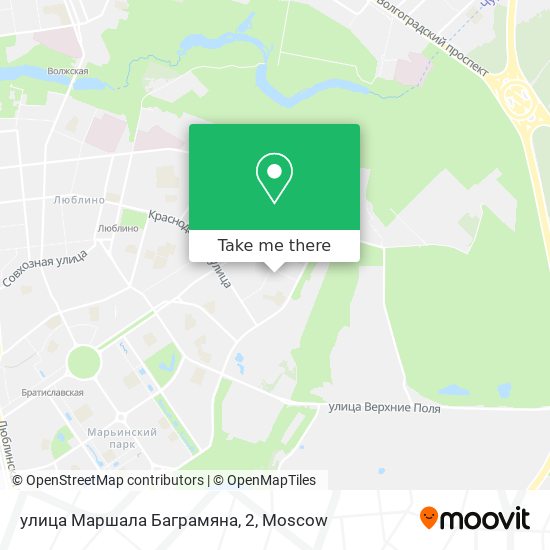 улица Маршала Баграмяна, 2 map