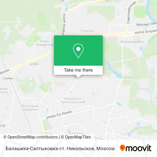 Балашиха-Салтыковка-ст. Никольское map