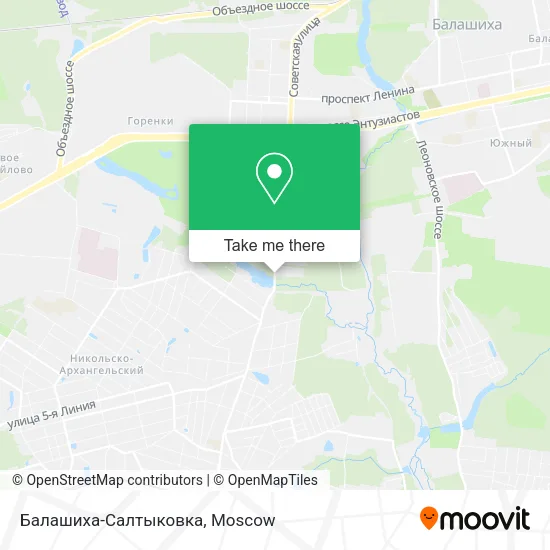 Балашиха-Салтыковка map