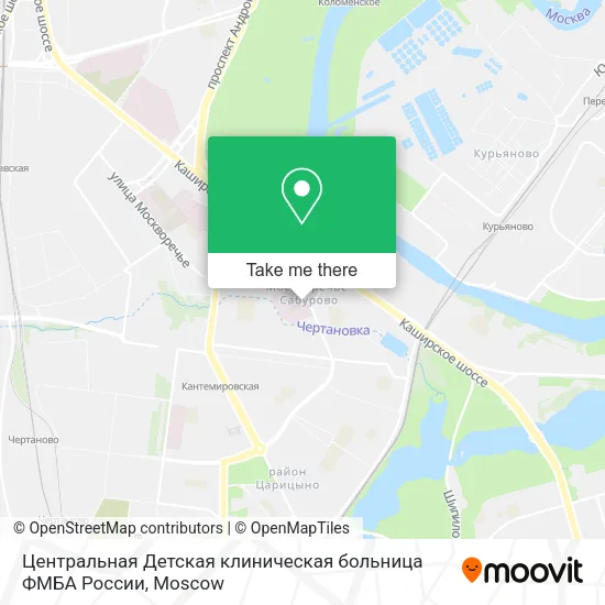 Центральная Детская клиническая больница ФМБА России map