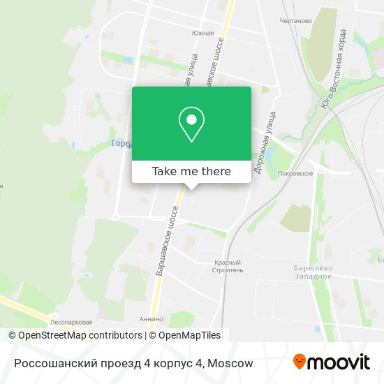 Россошанский проезд 4 корпус 4 map