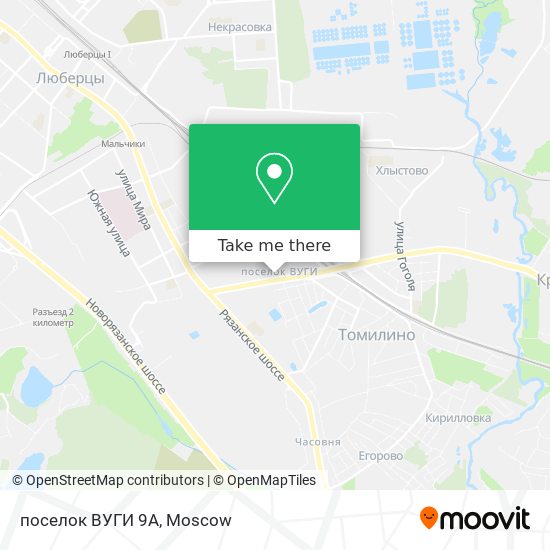 поселок ВУГИ 9А map