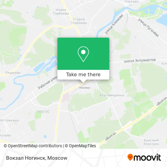 Вокзал Ногинск map
