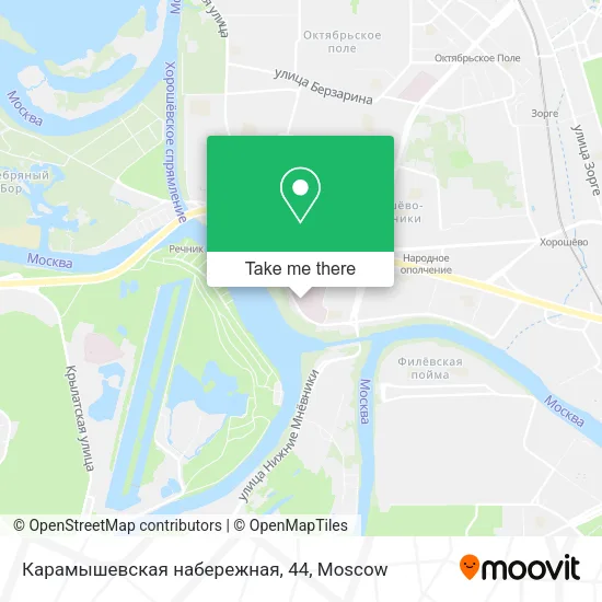 Карамышевская набережная, 44 map
