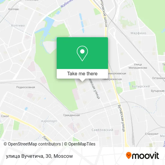 улица Вучетича, 30 map