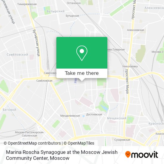 Marina Roscha Synagogue at the Moscow Jewish Community Center map