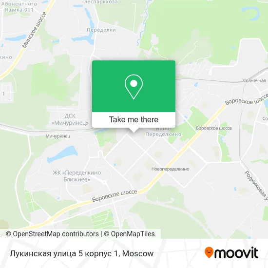 Лукинская улица 5 корпус 1 map
