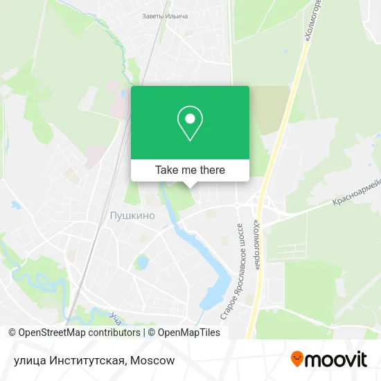 улица Институтская map