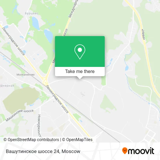 Вашутинское шоссе 24 map