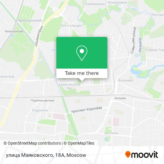 улица Маяковского, 18А map