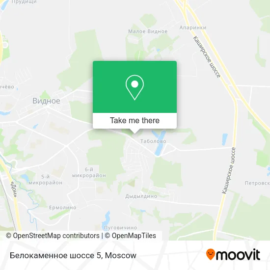 Белокаменное шоссе 5 map