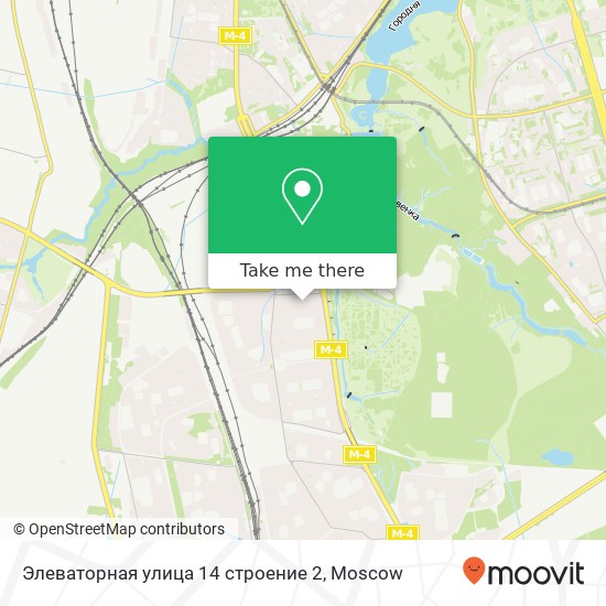 Элеваторная улица 14 строение 2 map