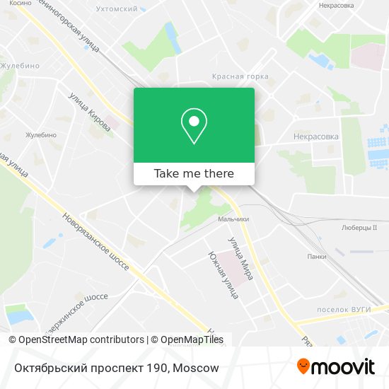 Октябрьский проспект 190 map
