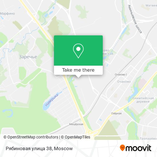 Рябиновая улица 38 map