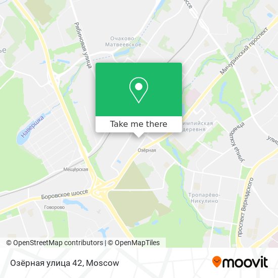 Озёрная улица 42 map